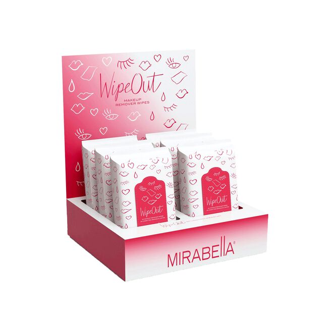 Wipe Out Make-Up Remover Wipes - 6 Count Display