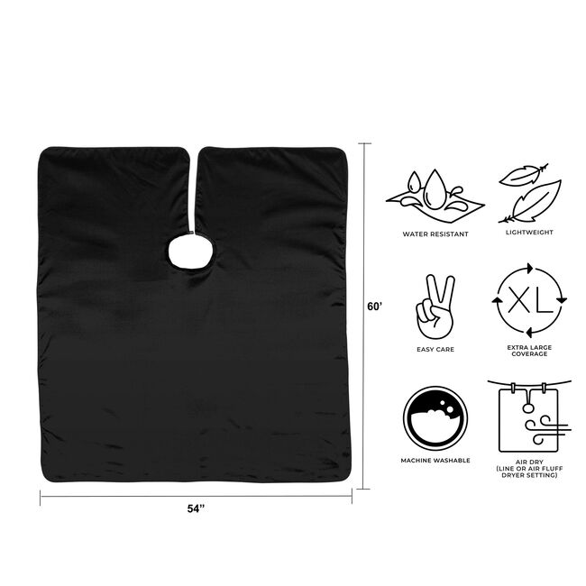 Lock Noir Haircutting Cape XL