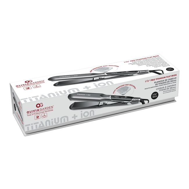 Titanium + Ion 1.5 Inch Flat Iron