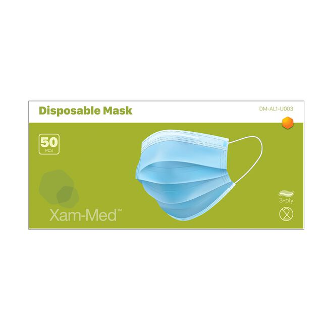 3Ply Disposable Face Mask XamMed CosmoProf