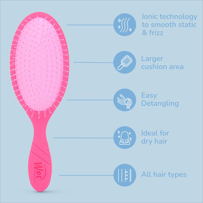 Pink Frizz Free Detangler Brush