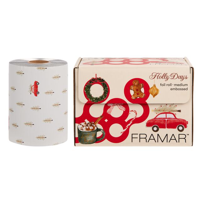 Holly Days Embossed Roll