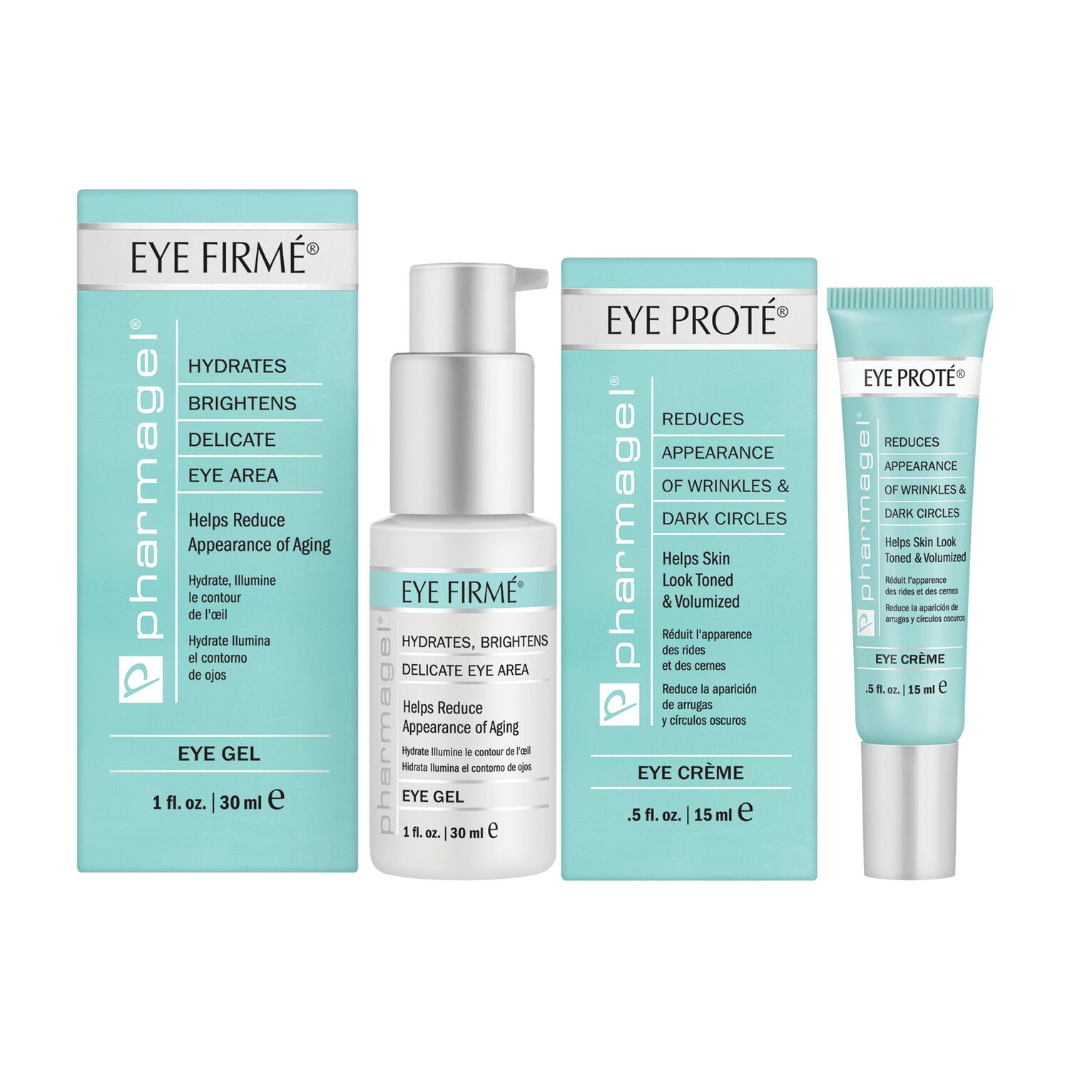 Eye Firme Gel, Eye Prote, Eye Beute 60 pads Pharmagel CosmoProf