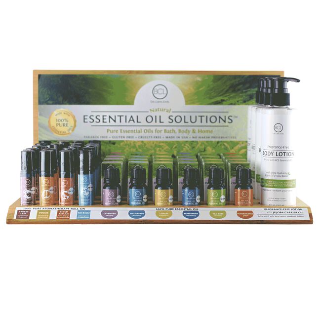 Essential Oil Solutions Display