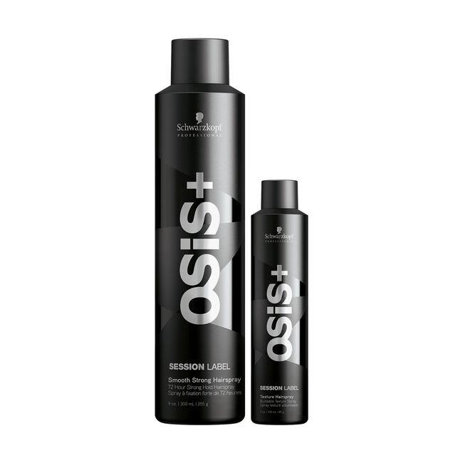 OSIS+Session Label Strong Hold Hairspray,Texture Hairspray Schwarzkopf | CosmoProf