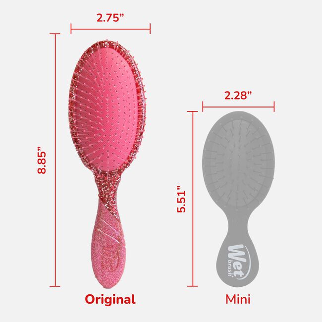 Pink Winter Tinsel Detangler