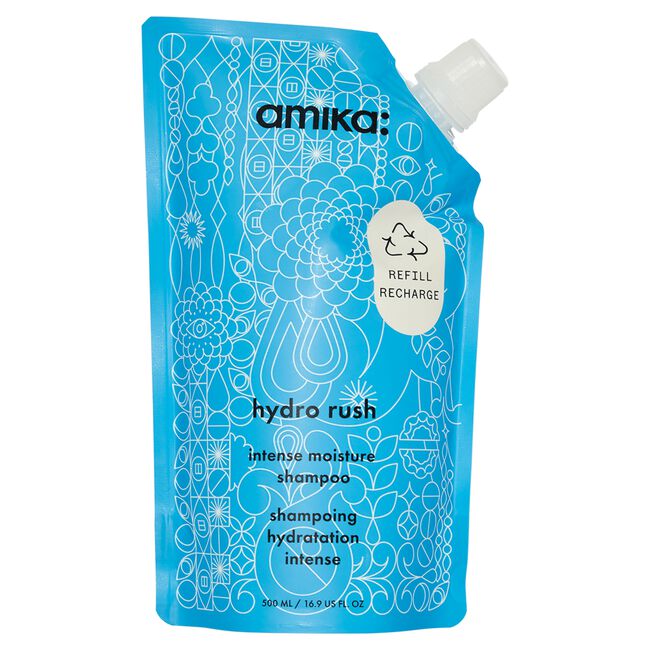 Amika Hydro Rush Intense Moisture Shampoo 500ml Refill Pouch main image 0