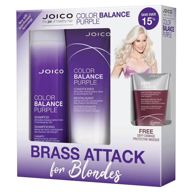 Color Balance Purple Shampoo, Conditioner, Defy Damage Mask
