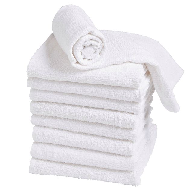 Economy White Washcloths