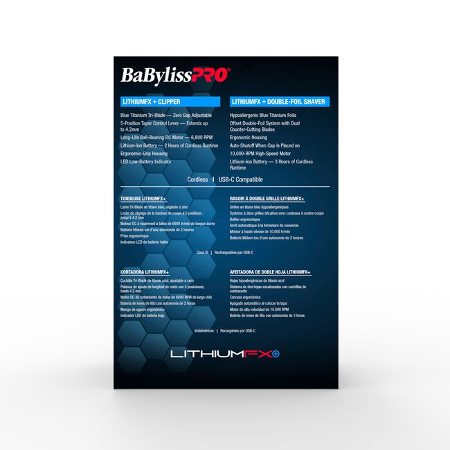 LithiumFX Clipper & Foil Shaver Set