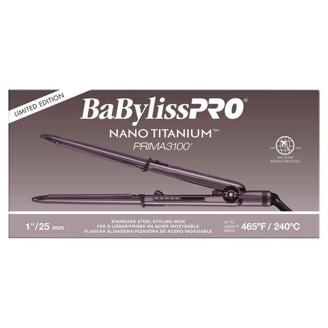 Purple Nano Titanium Prima3100 1 Inch Stainless Steel Styling Iron