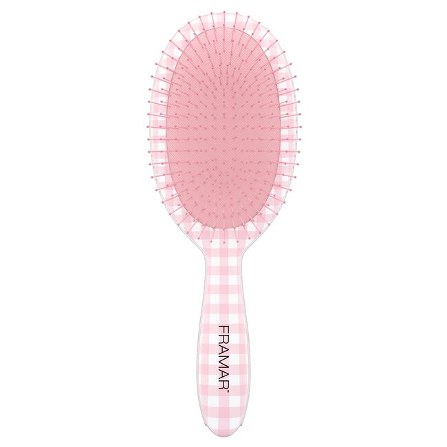 Gingham Pink Detangle Brush