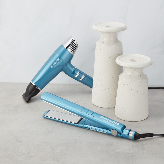 Nano Titanium 1.25 Inch Dual Ionic Flat Iron - BaBylissPRO | CosmoProf 