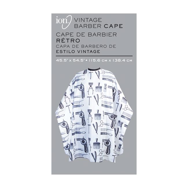 ION Barber Print Styling Cape