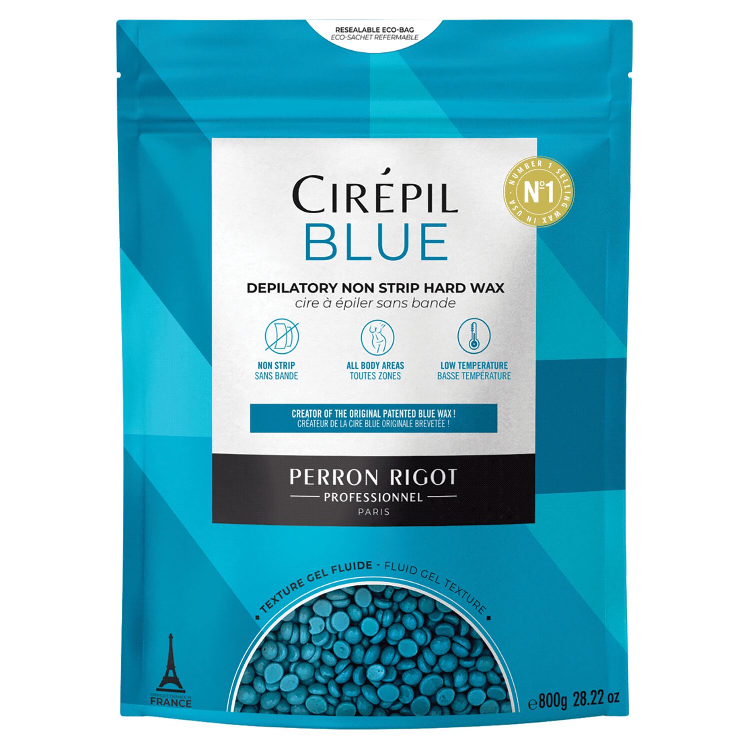 Blue Wax Beads 400g Cirepil Wax CosmoProf