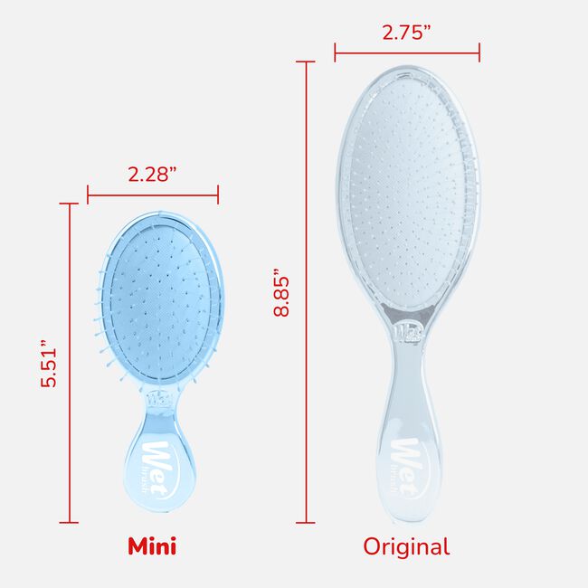 Blue Festive Mini Detangler Brush