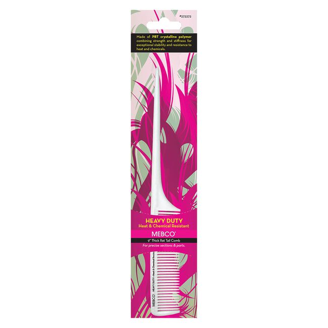 Heat Resistant Thick Rattail Comb