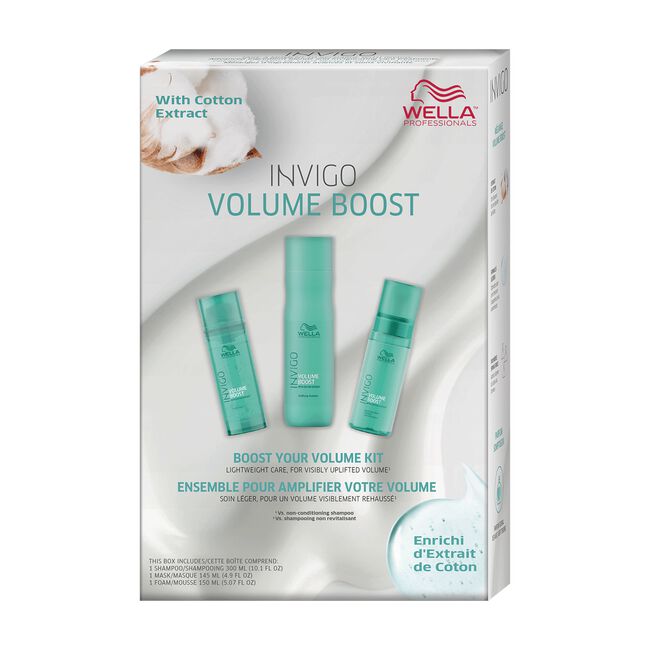 Invigo Volume Boost Shampoo, Bodifying Foam, Crystal Mask