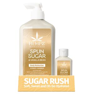 Spun Sugar & Vanilla Bean Body Moisturizer Display
