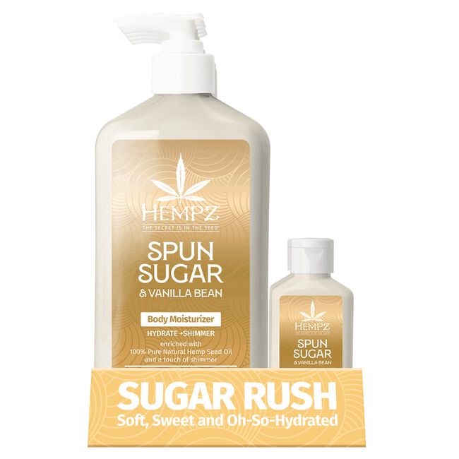Spun Sugar & Vanilla Bean Body Moisturizer Display