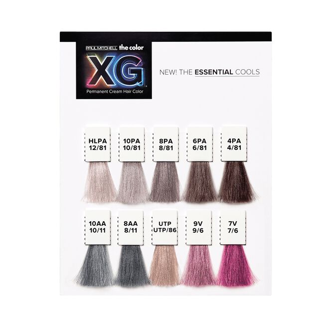 The Color XG Cools Swatch Card