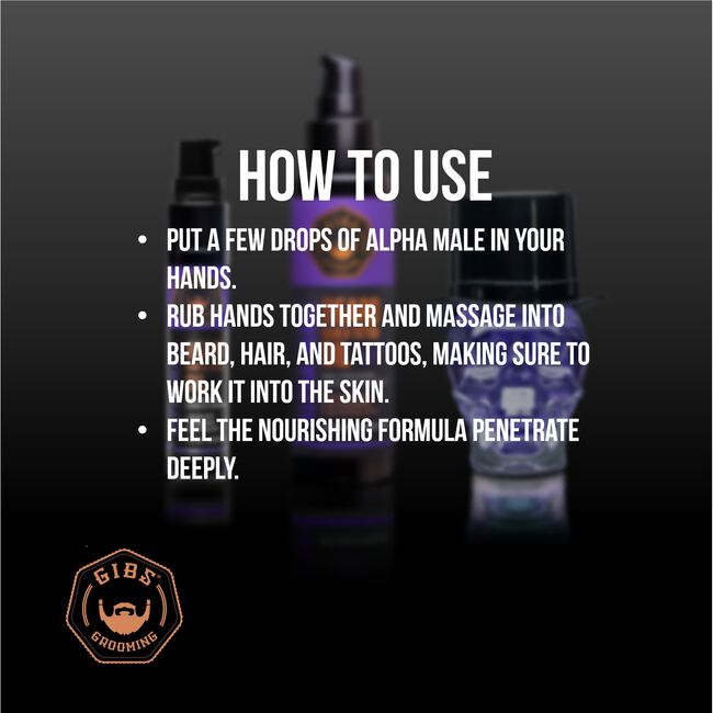 Alpha Male Beard, Hair, & Tattoo Oil