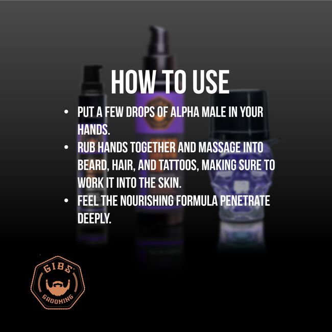 Alpha Male Beard, Hair, & Tattoo Oil