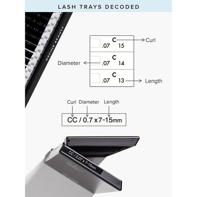 OG Lashes: Volume Multi-Length CC 0.07 Mixed 7mm-15mm