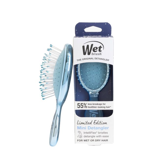 Blue Festive Mini Detangler Brush