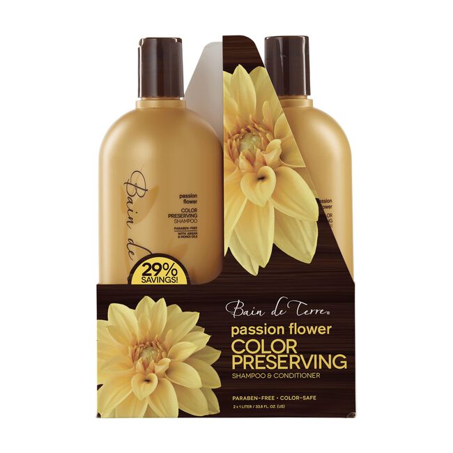 Passion Flower Shampoo, Conditioner Liter Duo