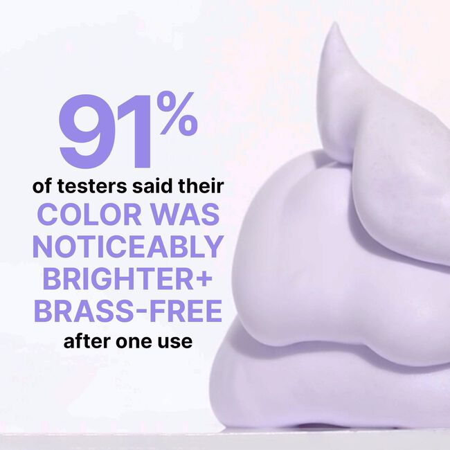 Color Control Purple Toning + Styling Foam for Light Hair