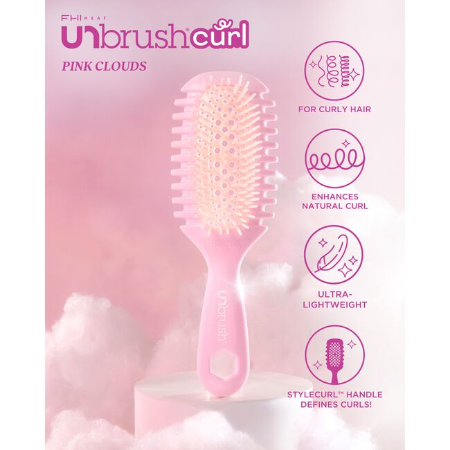 Curl Brush Pink Clouds