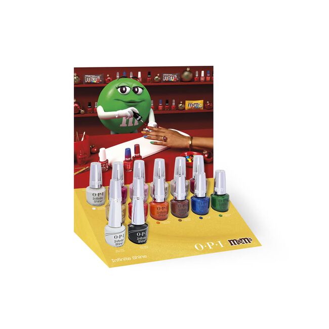 OPI x M&M's Infinite Shine Display