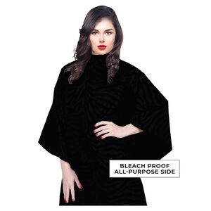 Reversible Zebra Print Haircutting Cape
