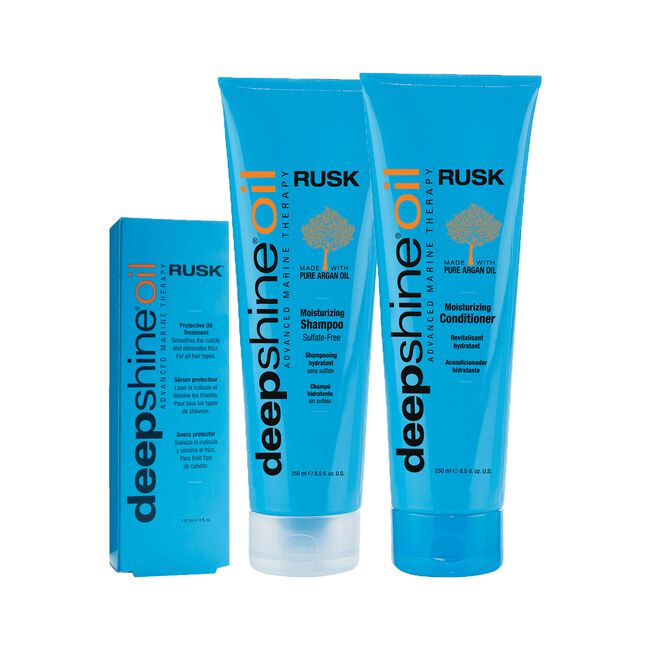 Deepshine Moisturizing Shampoo, Conditioner, Oil Treatment