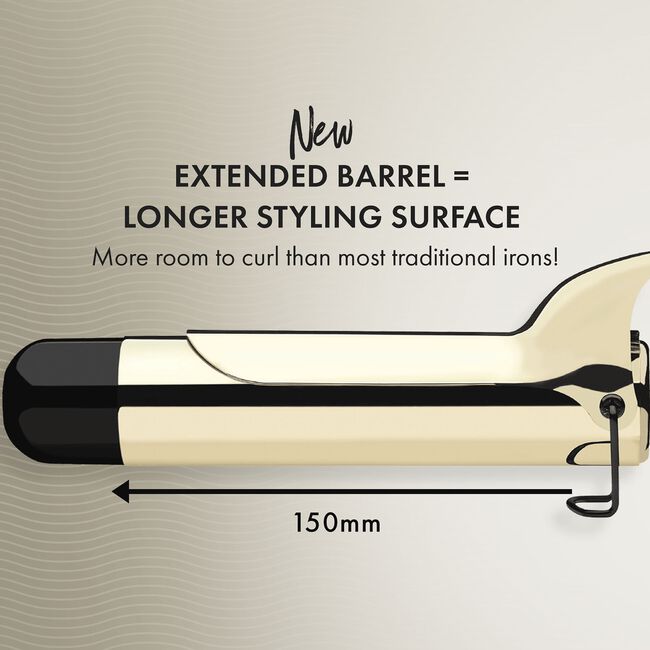 24K Gold Barrel 1.5 Inch Curling Iron
