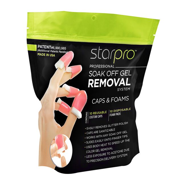 Star Nail Soak Off Gel Remover Caps with Pads