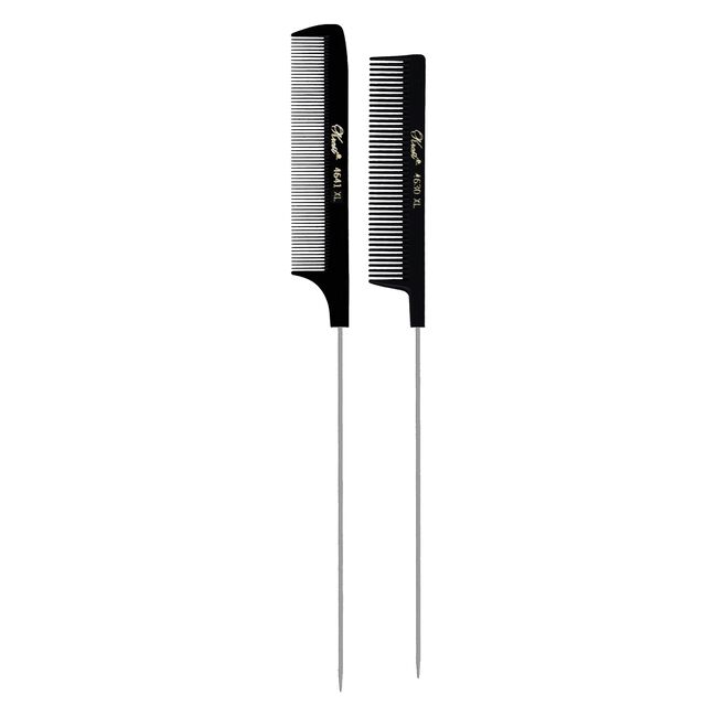 Black Rattail XL Styling Comb Pin Duo