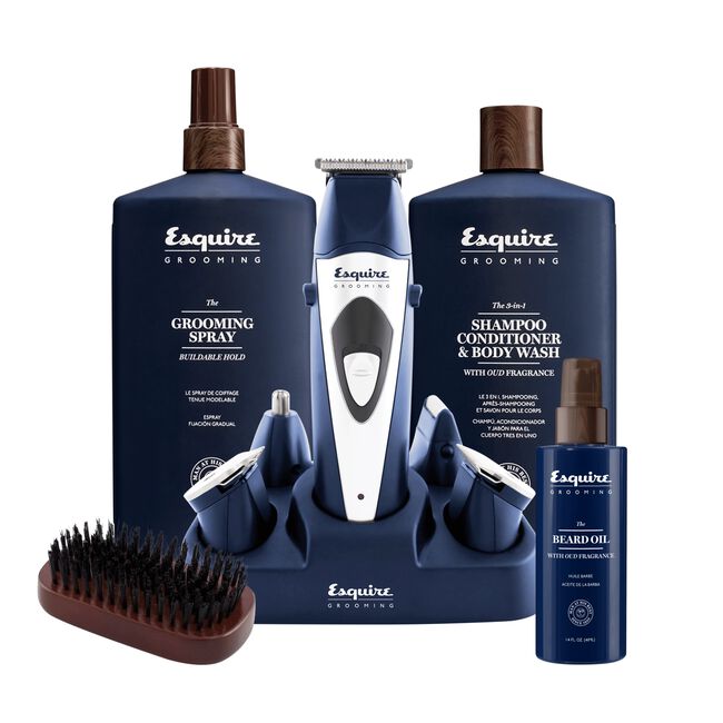 Esquire Grooming Trio with 5 Piece Trimmer Kit