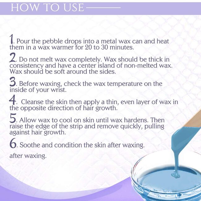Titanium Blue Pebble Thin Film Hard Wax
