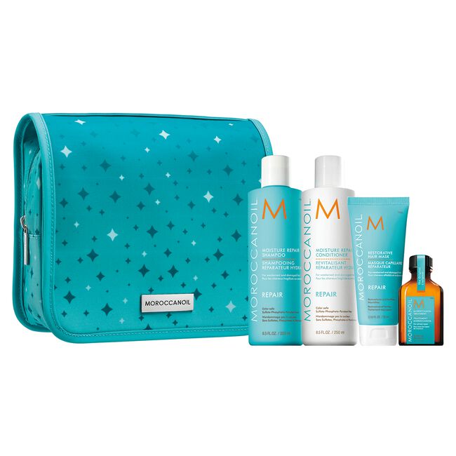 Moisture Repair Shampoo, Conditioner, Mask, Oil Holiday Set