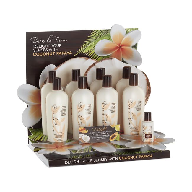 Coconut Papaya Shampoo, Conditioner - 6 Piece Display