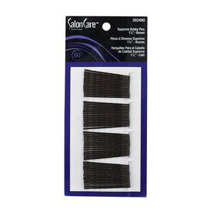 Salon Care Supreme Bobby Pins 1 7/8 Inch  Brown - 60 Count