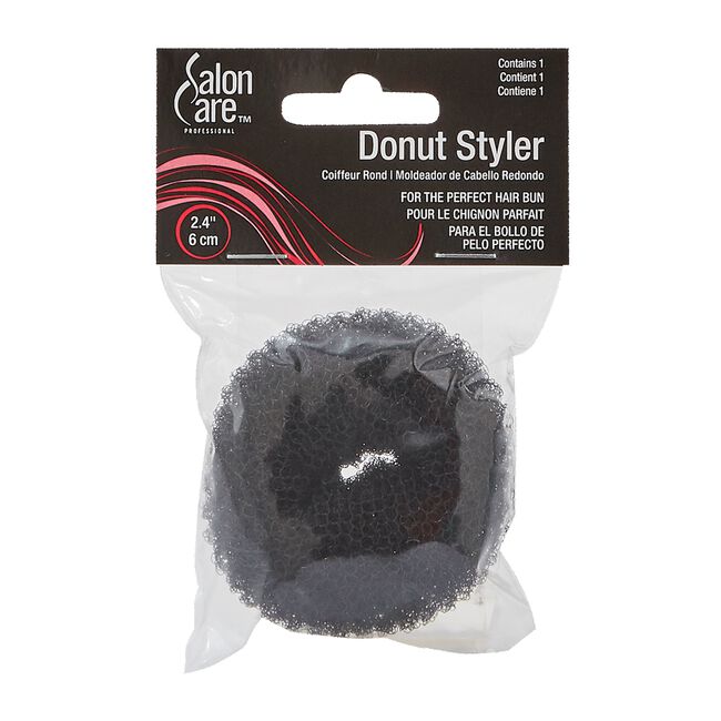 Salon Care Donut Styler Black - Small 2.5 Inch