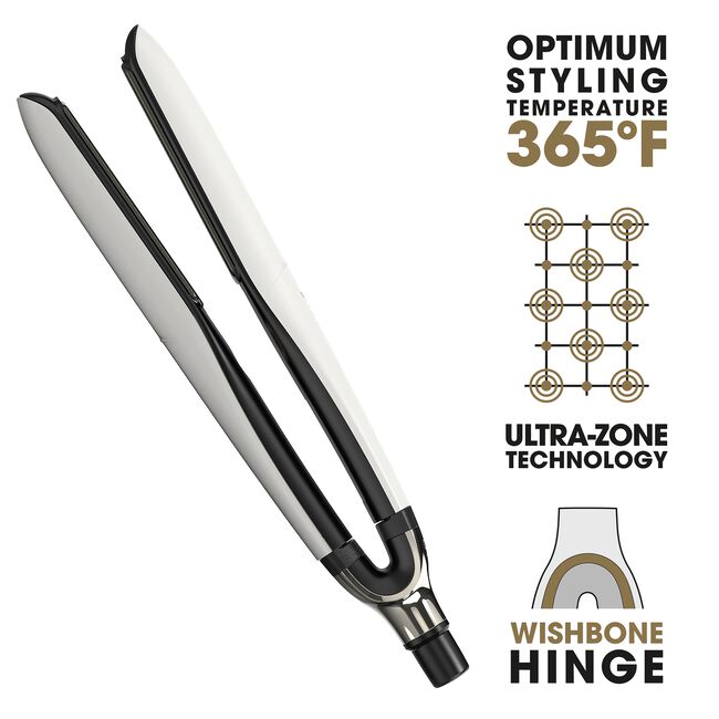 Platinum+ 1 Inch White Flat Iron