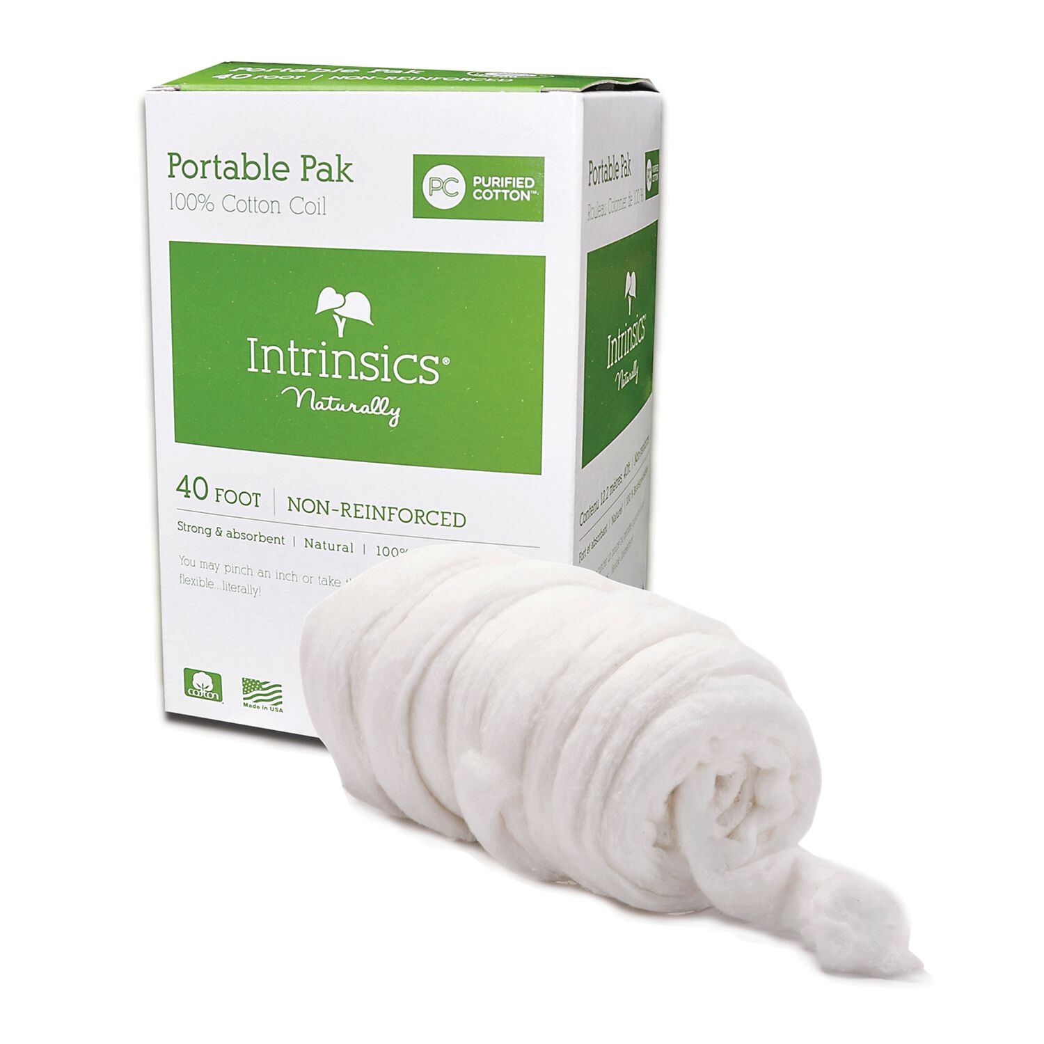 Portable Pak NonReinforced Cotton Coil Intrinsics CosmoProf
