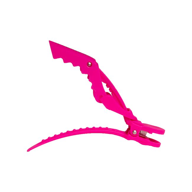 Rubberized Jaw Clips - Pink 4 count