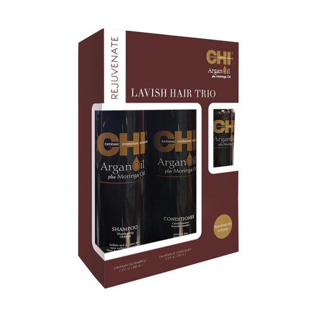 CHI Argan Oil Shampoo, Conditioner, Treatment