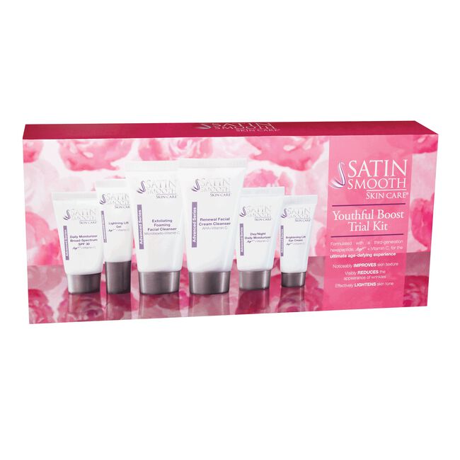 Satin Smooth Pink Skincare Trial Kit - 7 piece