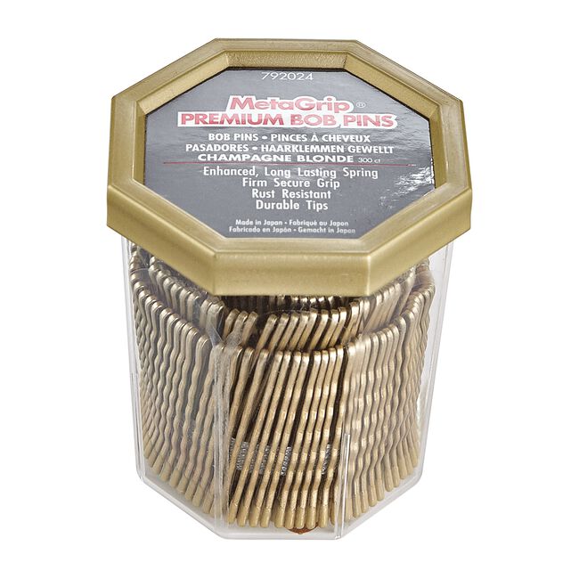 Salon Care Metagrip Premium Blonde Bob Pins 300 Count Salon Care